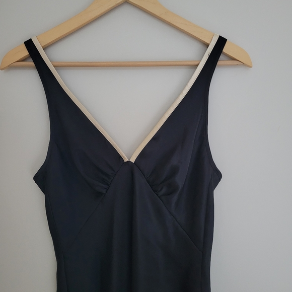 Vintage Jones New York slip dress black and gold size small - Picture 7 of 9